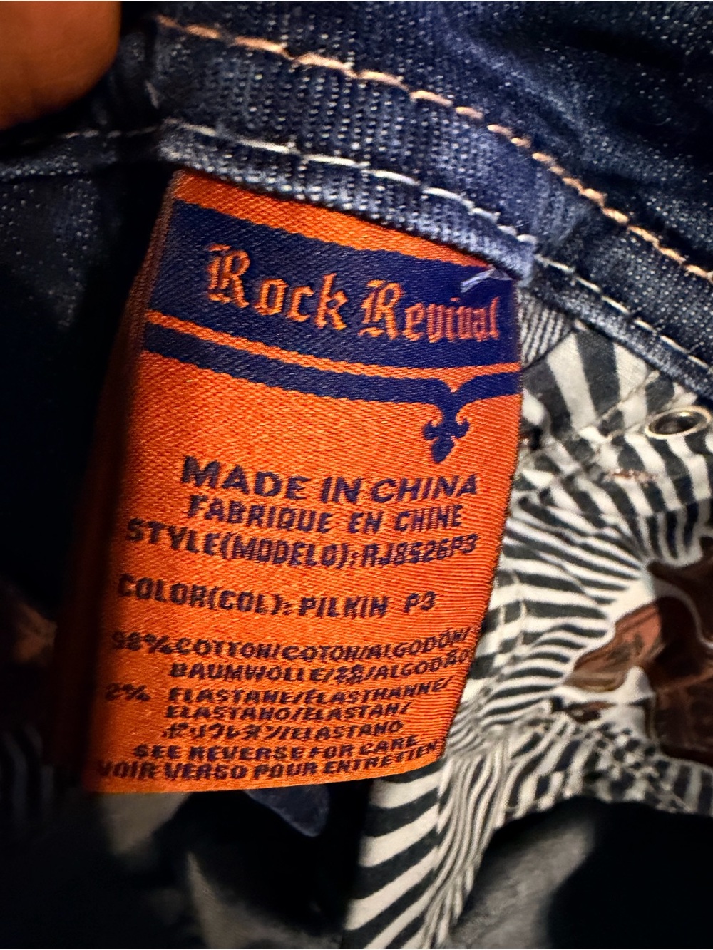 Rock Revival Women’s Size 30 Makin Capri Jeans Embellished Fleur de Lis Y2K - Picture 10 of 12